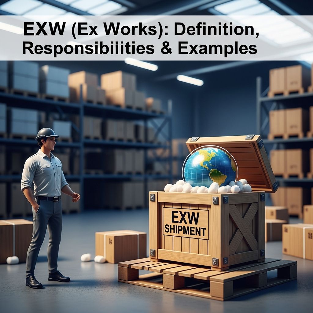 Complete guide to EXW Incoterms: understand seller and buyer responsibilities in international trade.