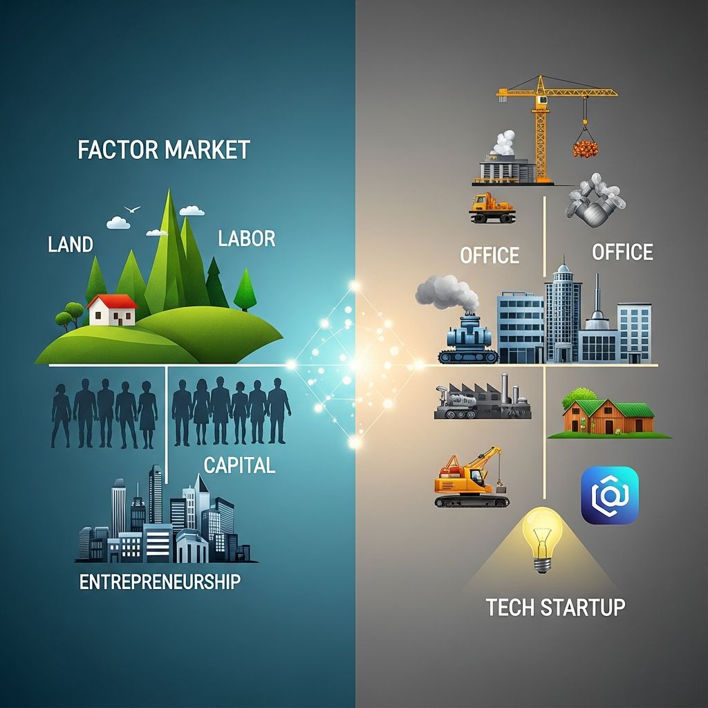 Understand factor markets: where production resources are bought and sold to fuel economic growth.