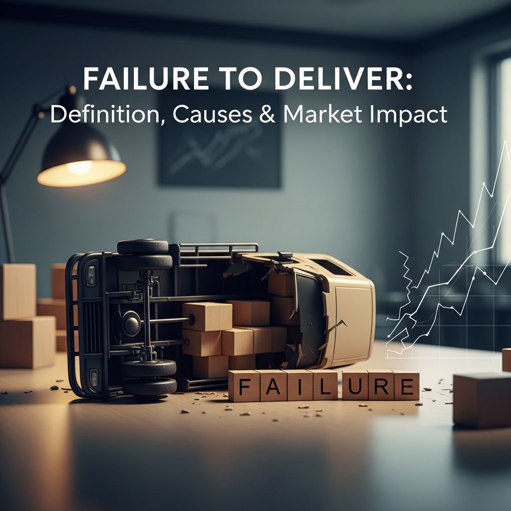 Understanding failure to deliver: causes, consequences, and regulatory oversight in securities markets.