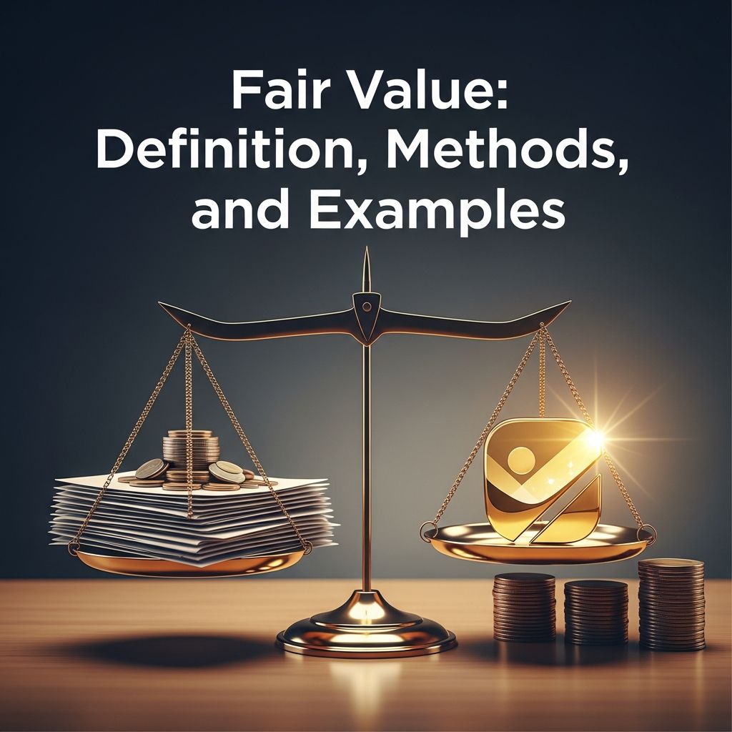 Understand fair value in finance: how assets are priced, valuation methods, and real-world applications.