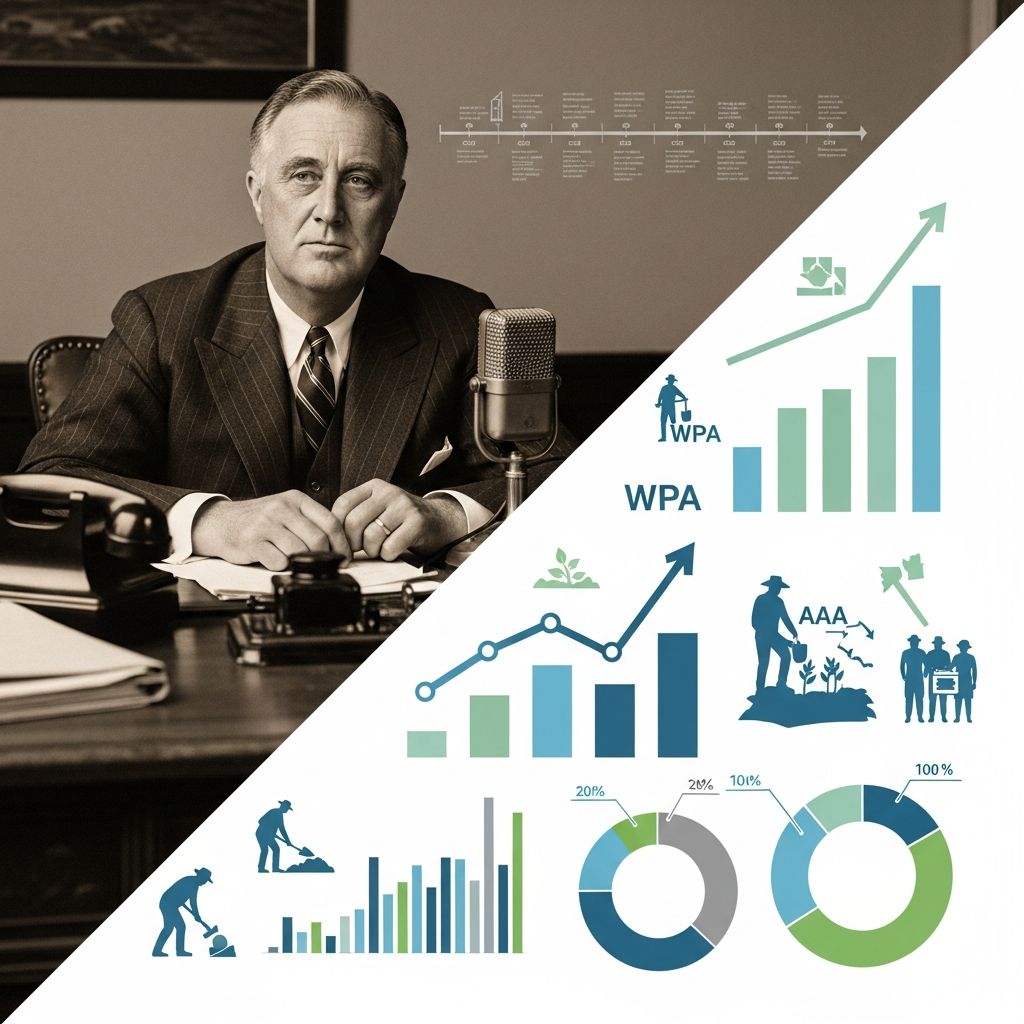 Explore FDR's transformative New Deal programs, their timeline, and lasting impact on American recovery.