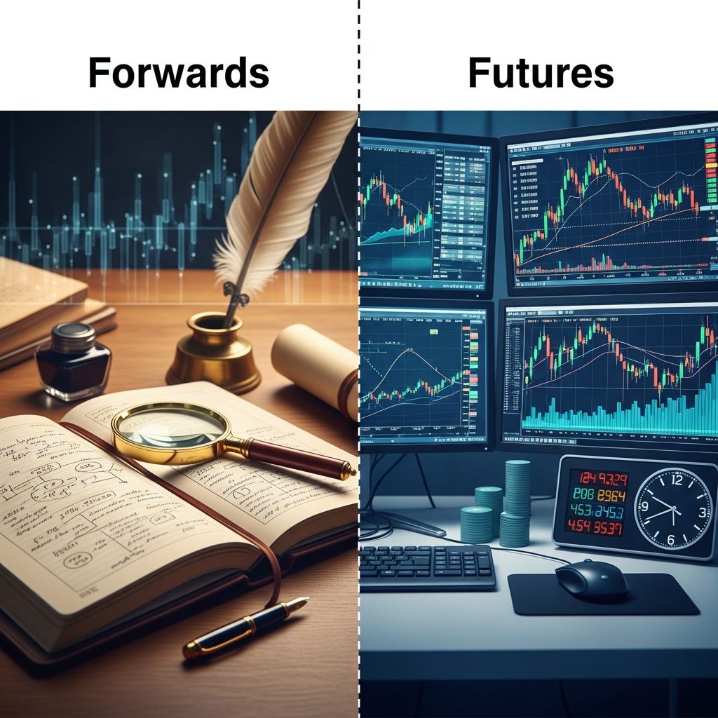Understanding the critical distinctions between forward and futures contracts in derivative markets.