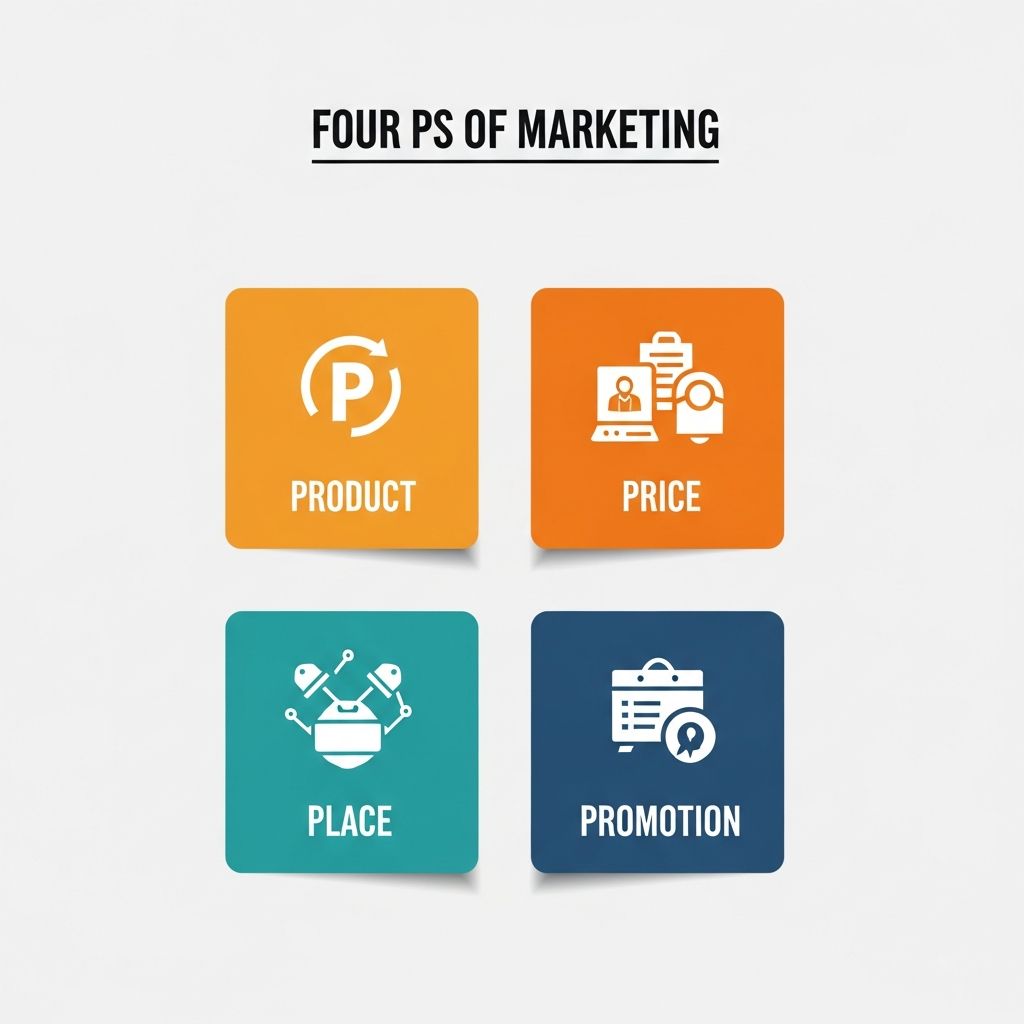 Master the marketing mix: Product, Price, Place, and Promotion strategies.