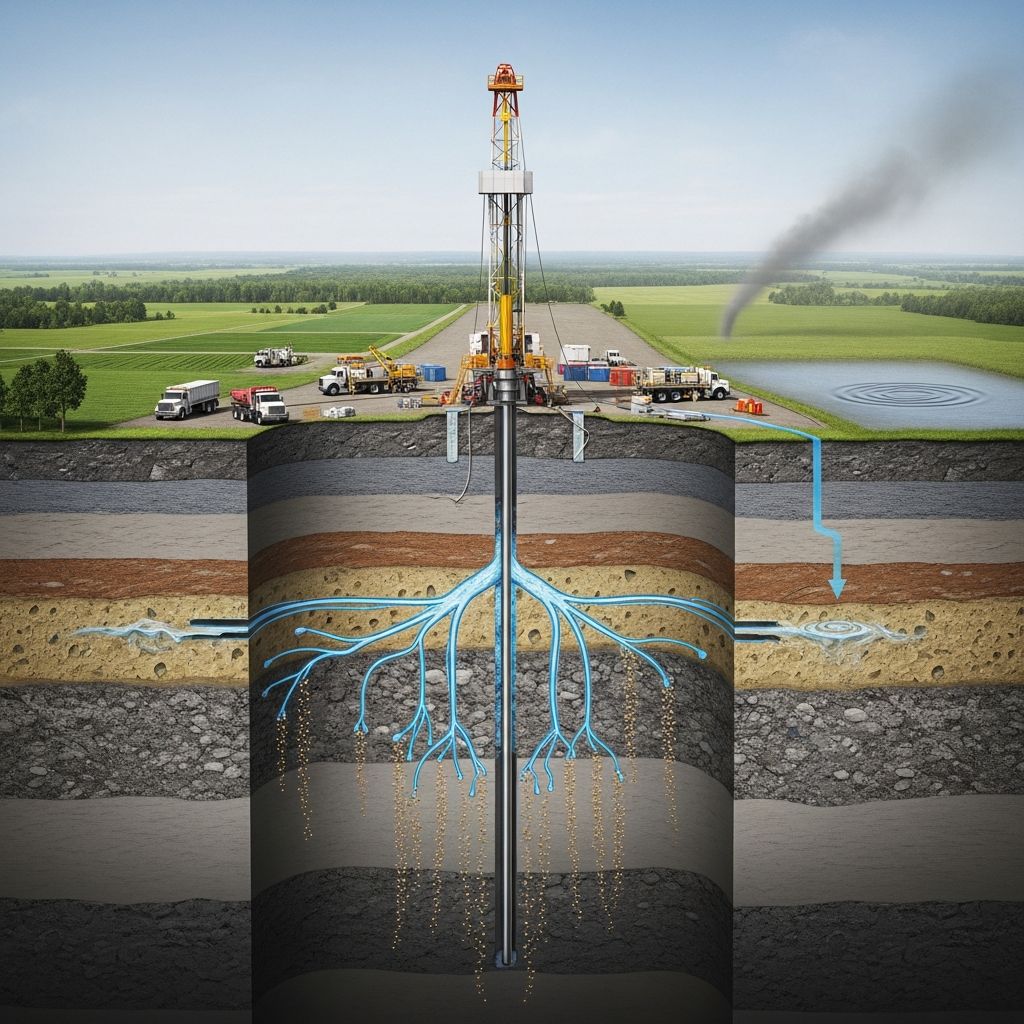 Understanding hydraulic fracturing: How it unlocks oil and gas reserves underground.