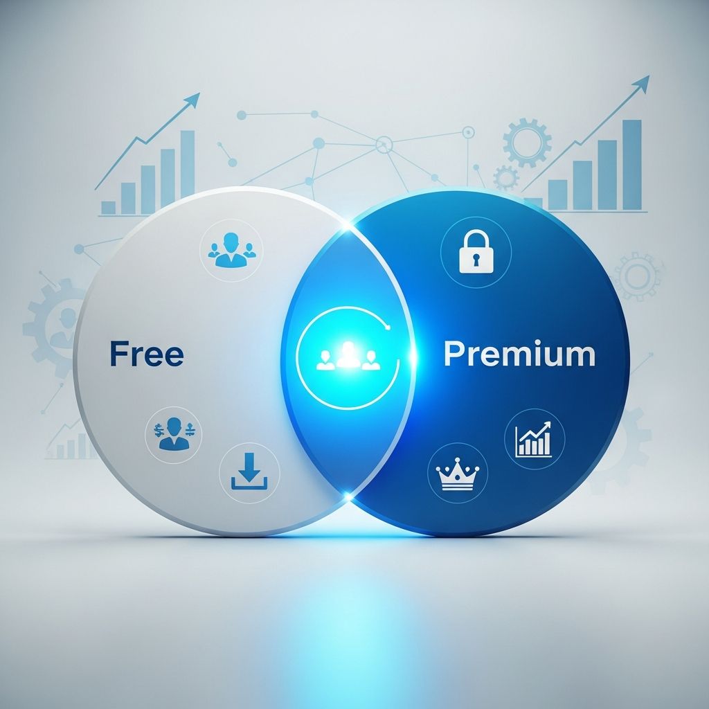 Understanding the freemium model: how companies convert free users into paying customers.