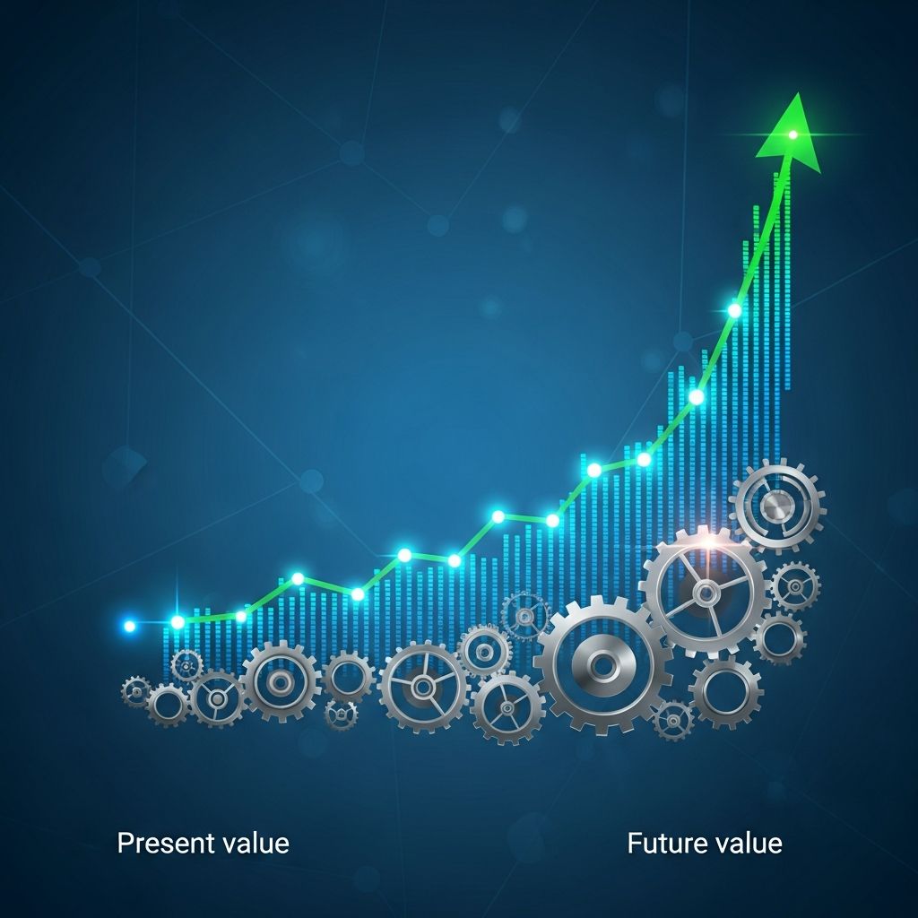 Understand future value calculations and how compound interest grows your investments over time.