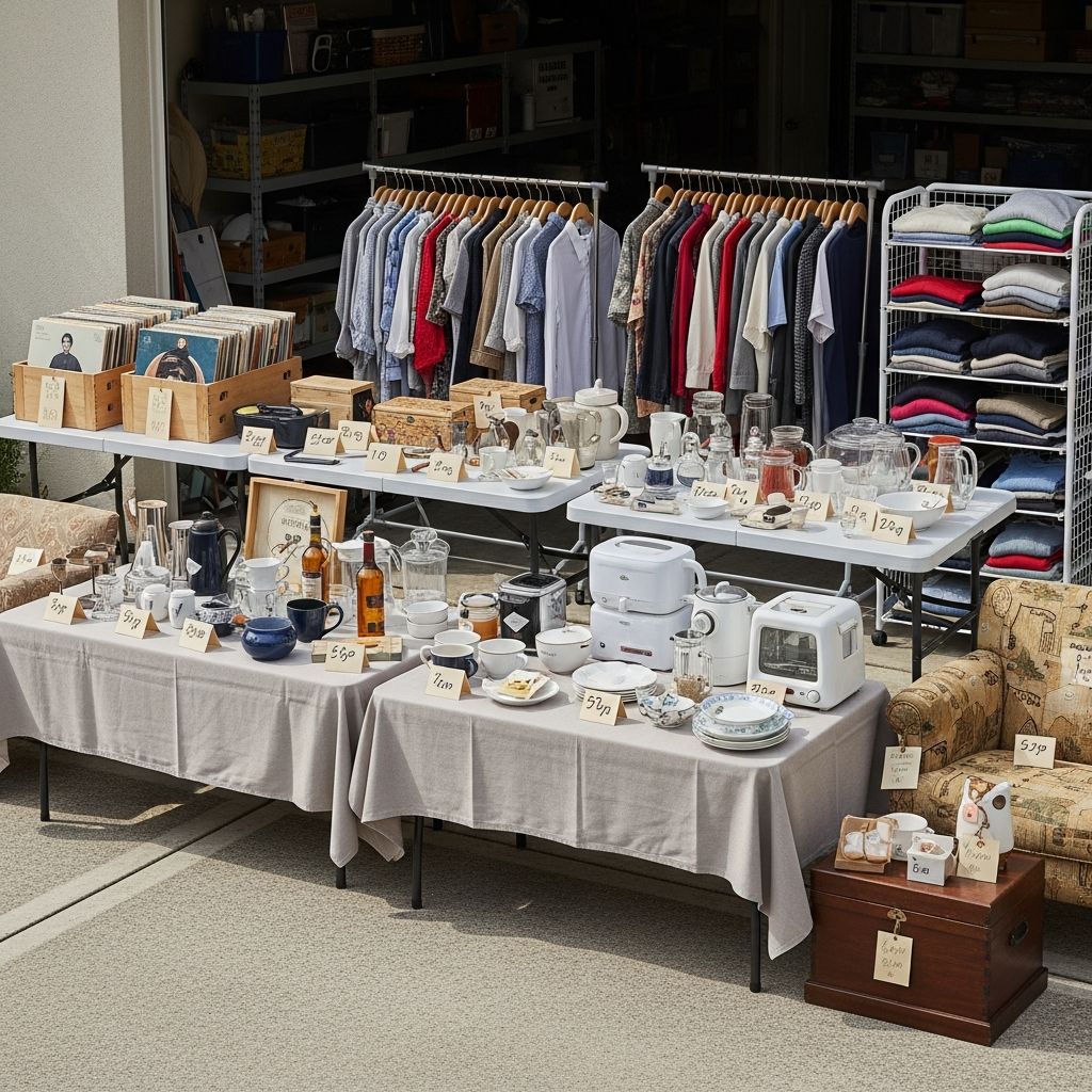 Master the art of garage sale displays with proven setup strategies and display techniques.