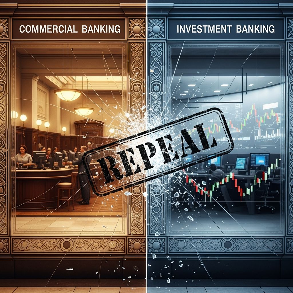Glass-Steagall Act: Definition, Purpose, and Repeal Understanding the landmark banking legislation that shaped modern financial regulation and its eventual repeal.