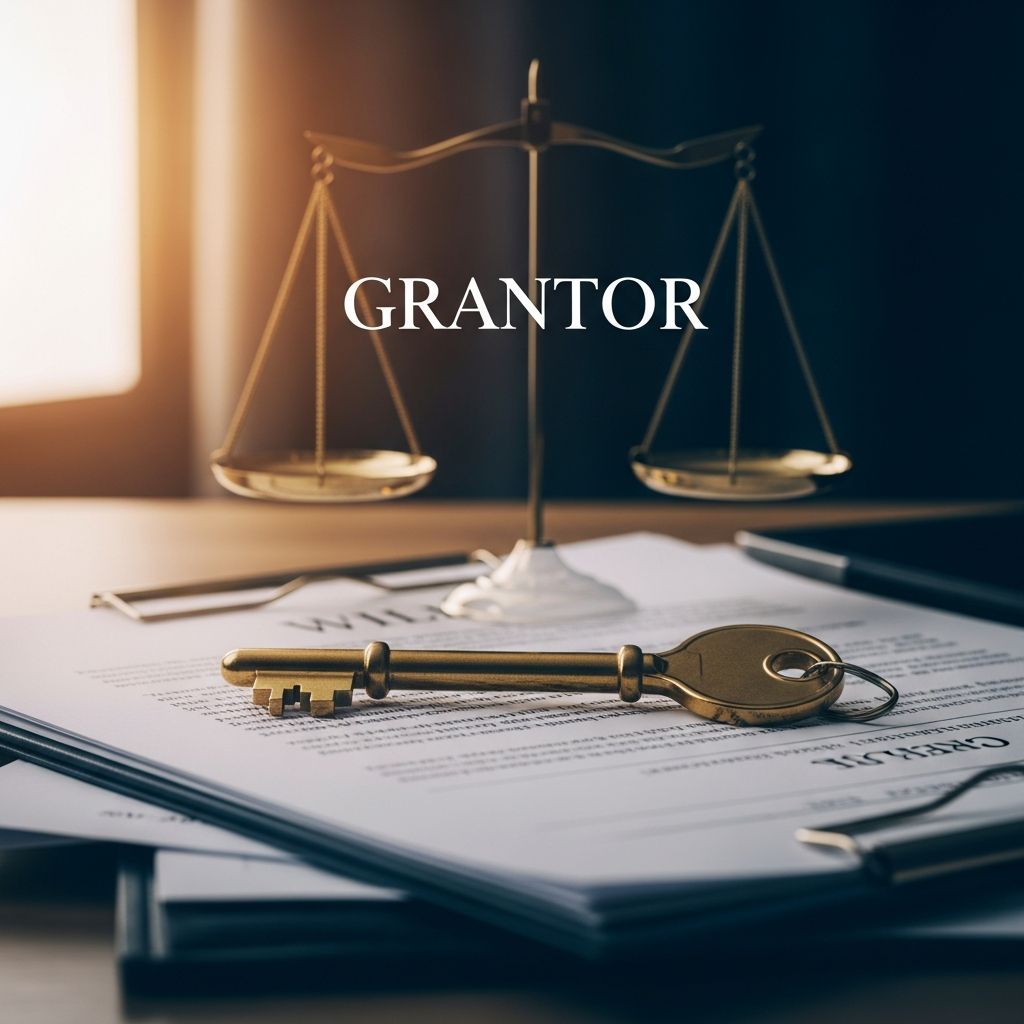 Complete guide to understanding grantors, their responsibilities, and role in trust management.