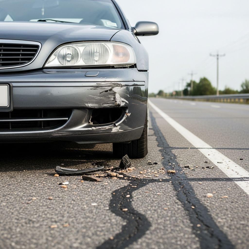 Understanding your car insurance coverage when you hit debris or objects on the road.