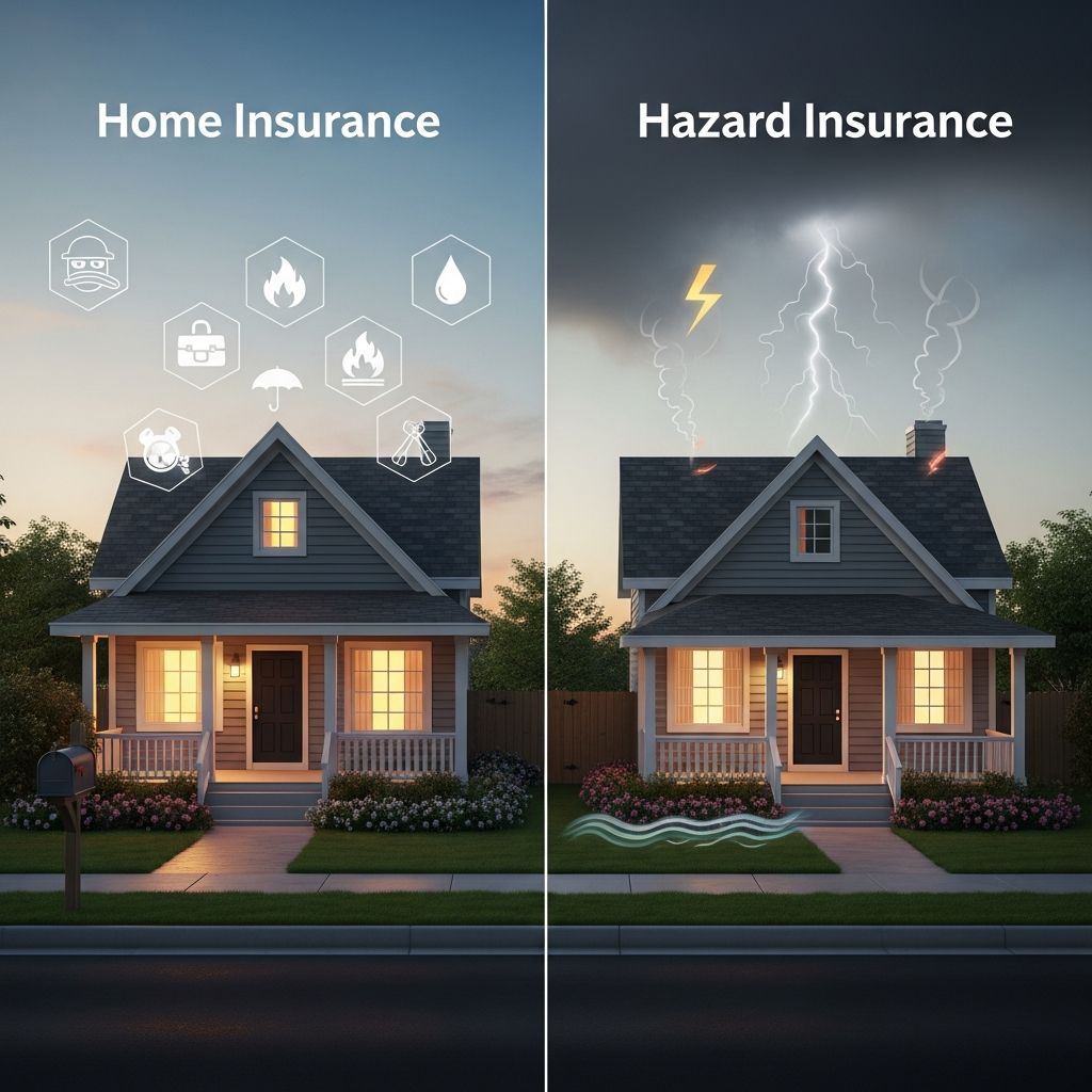 Understand the critical differences between homeowners and hazard insurance coverage.