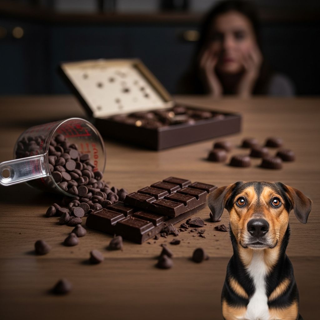 Understanding chocolate toxicity in dogs: symptoms, safe amounts, and emergency steps.