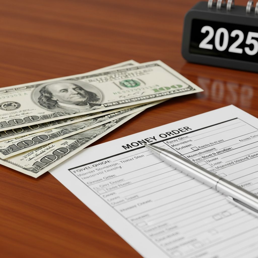Complete guide to money order fees, limits, and best places to buy in 2025.
