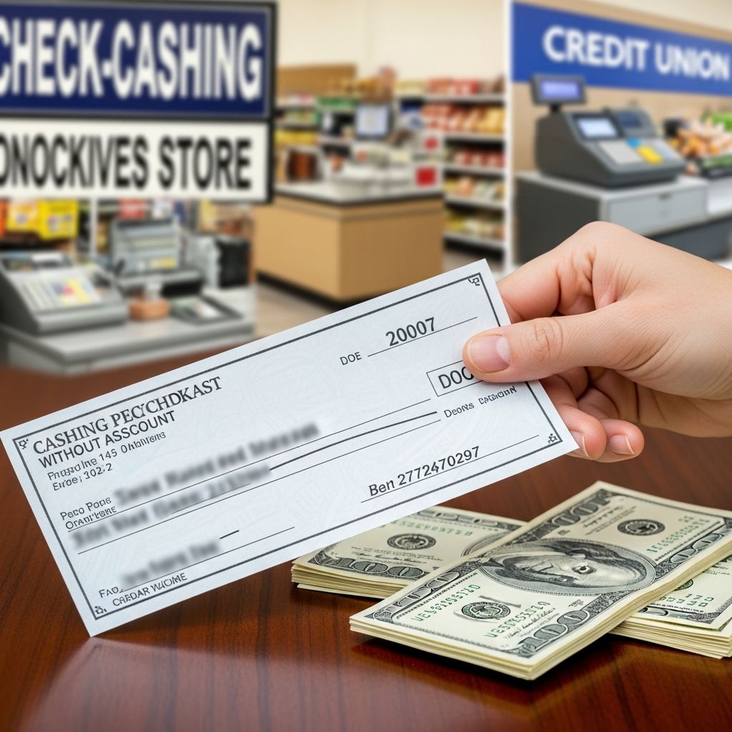 Discover practical methods to cash your paycheck without a bank account and compare fees.