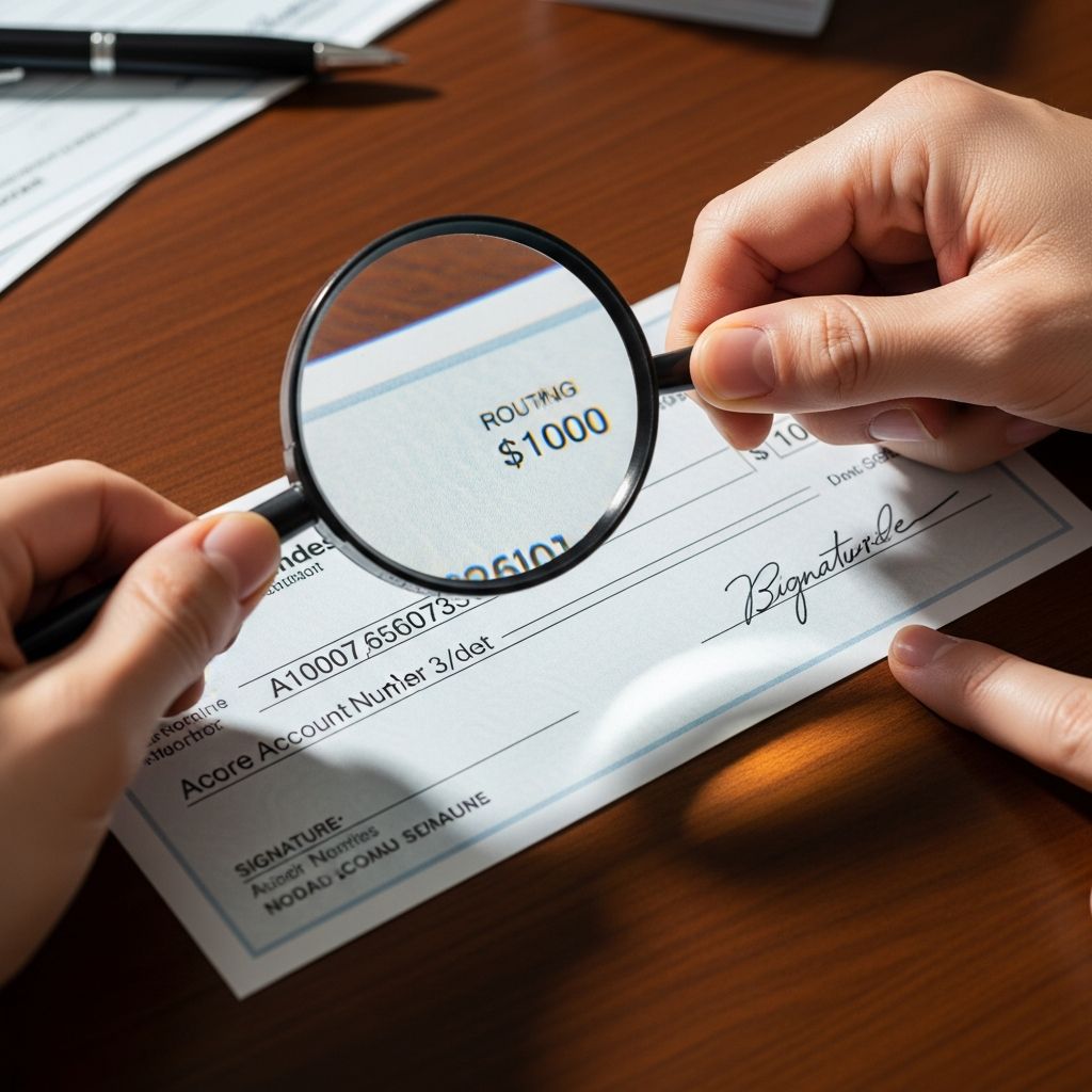 Learn to verify checks properly: identify security features, prevent fraud, and ensure safe transactions.