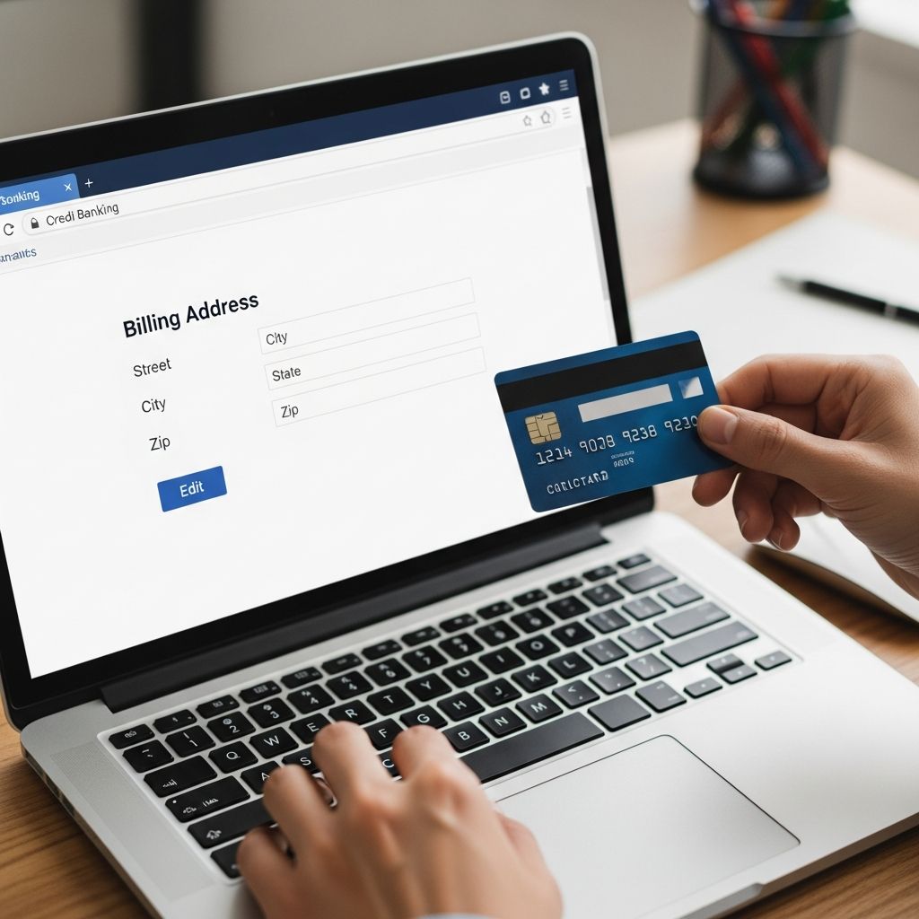 Complete guide to updating your credit card billing address across major issuers.