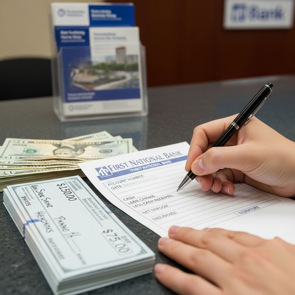 Master deposit slips with this step-by-step guide to banking basics and financial documentation.