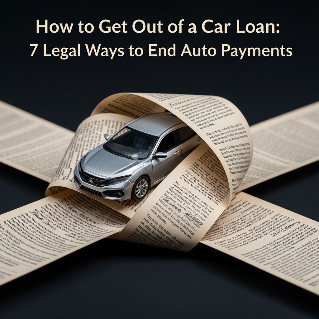 Discover 7 legal strategies to escape your car loan and regain financial freedom without ruining your credit.