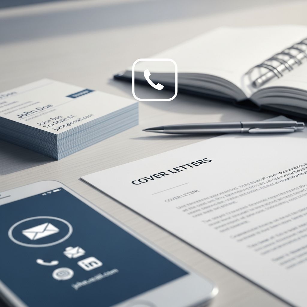 Master the art of presenting your contact details professionally in cover letters.