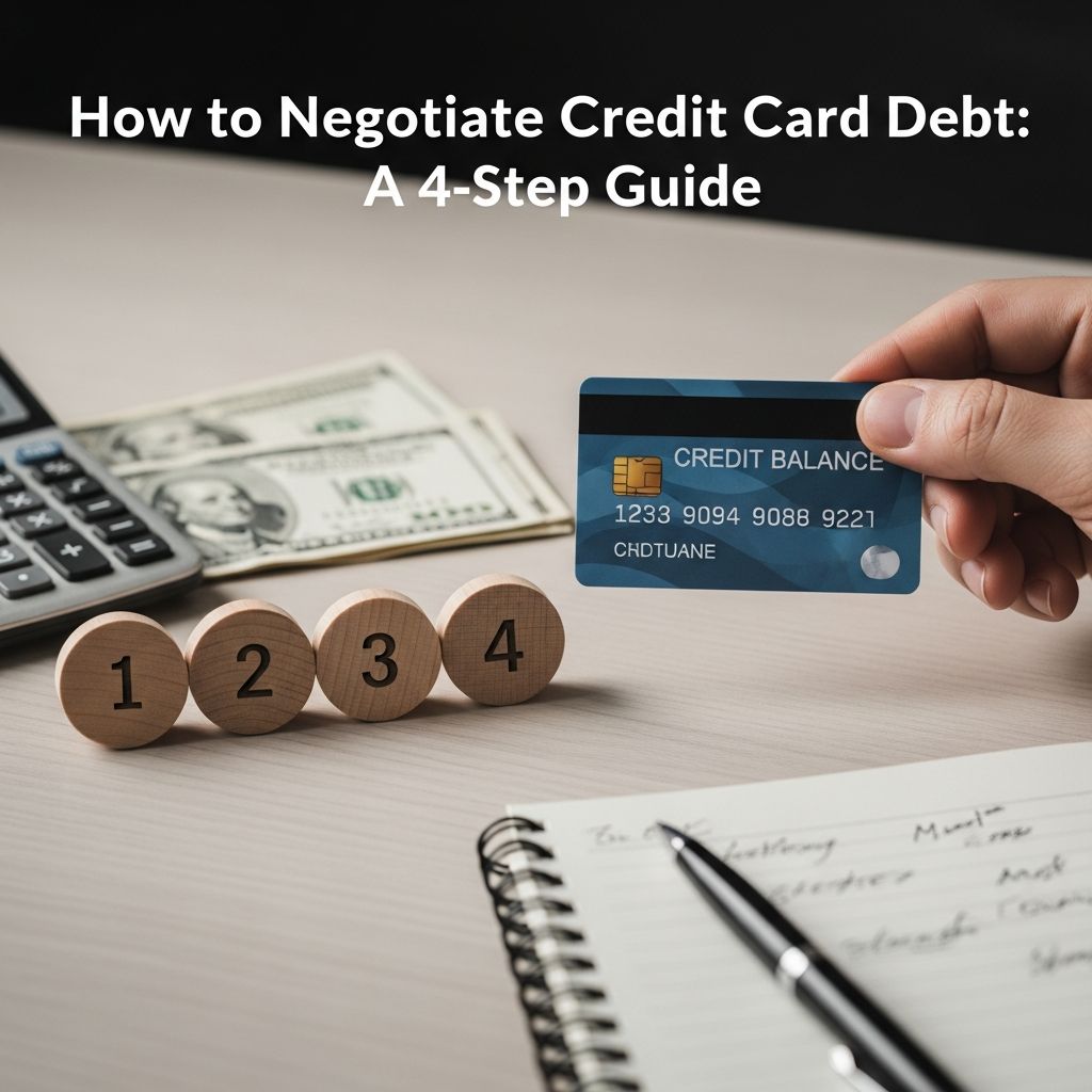 Master credit card debt negotiation with our comprehensive 4-step guide to lower payments and interest rates.
