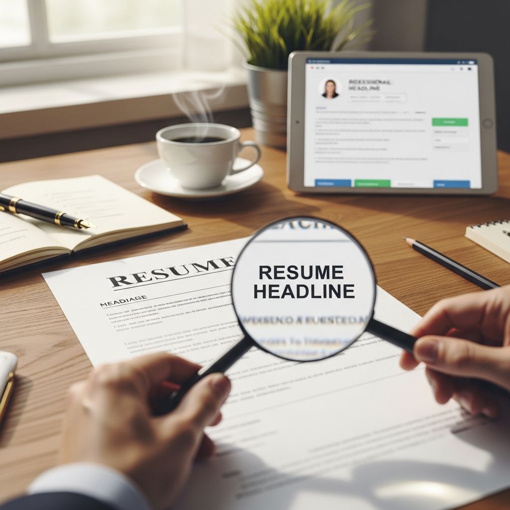 Master the art of crafting compelling resume headlines that capture recruiter attention instantly.