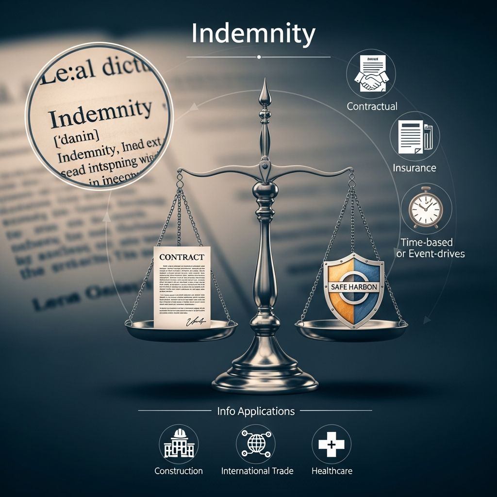 Understanding indemnity agreements and their role in protecting businesses from financial liability.