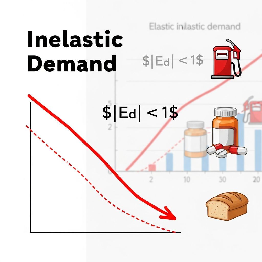 Master inelastic demand: Learn definitions, formulas, curves, and real-world examples.