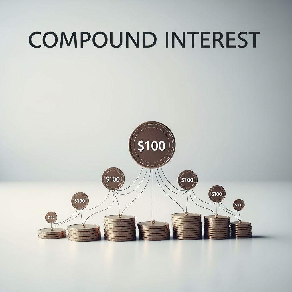 Master compound interest: How your money grows exponentially through earned interest reinvestment.