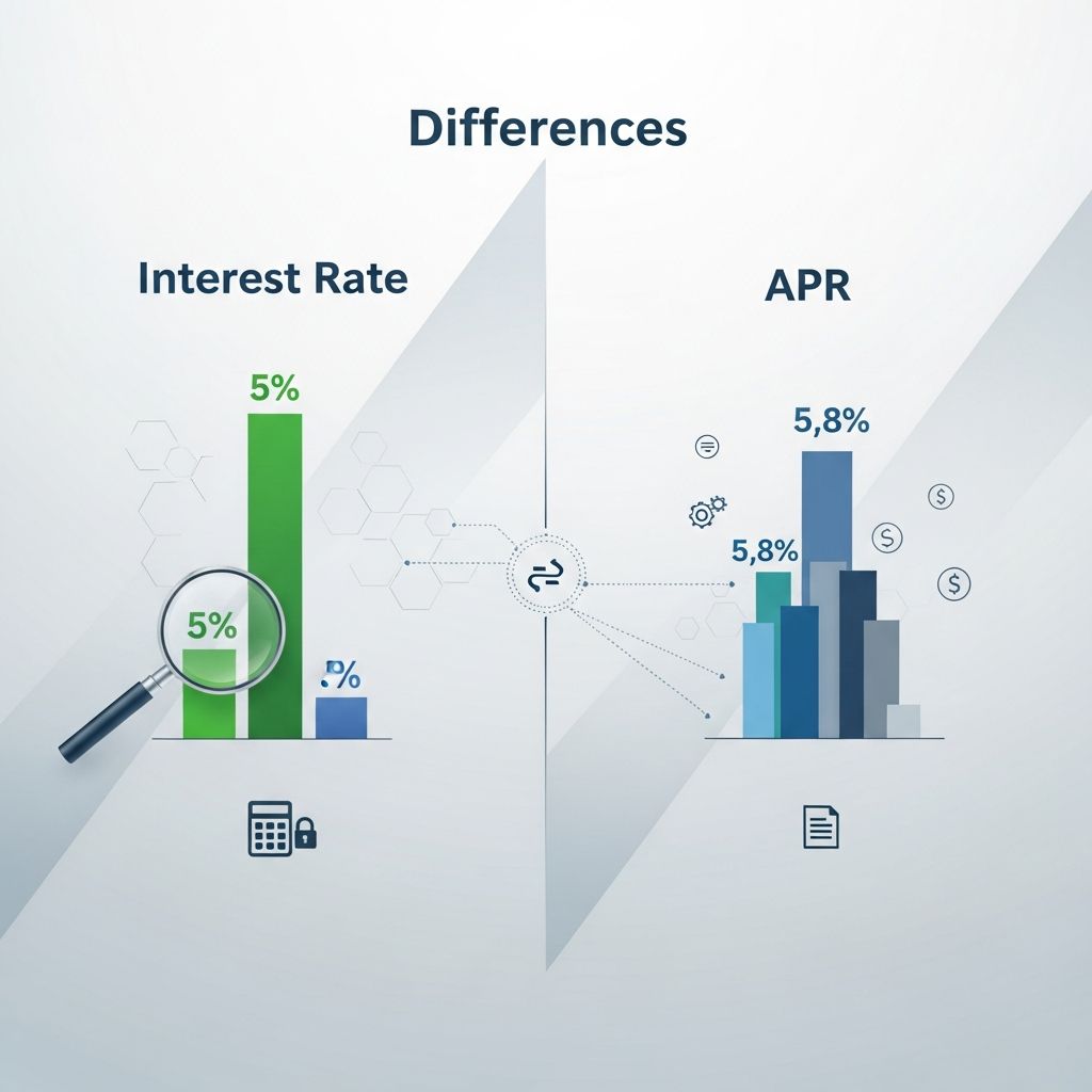 Understand the critical differences between interest rates and APR to make informed borrowing decisions.