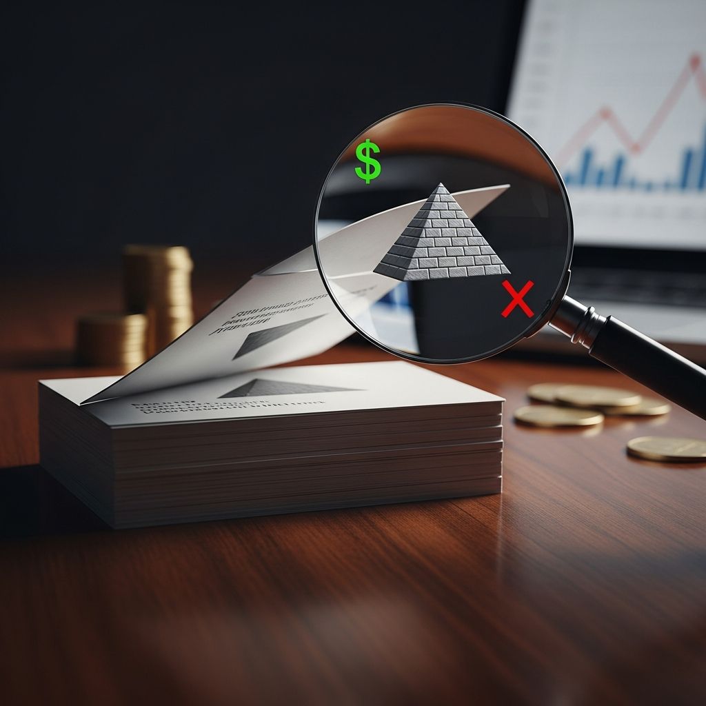 Learn how to identify MLM scams and pyramid schemes before losing your money.