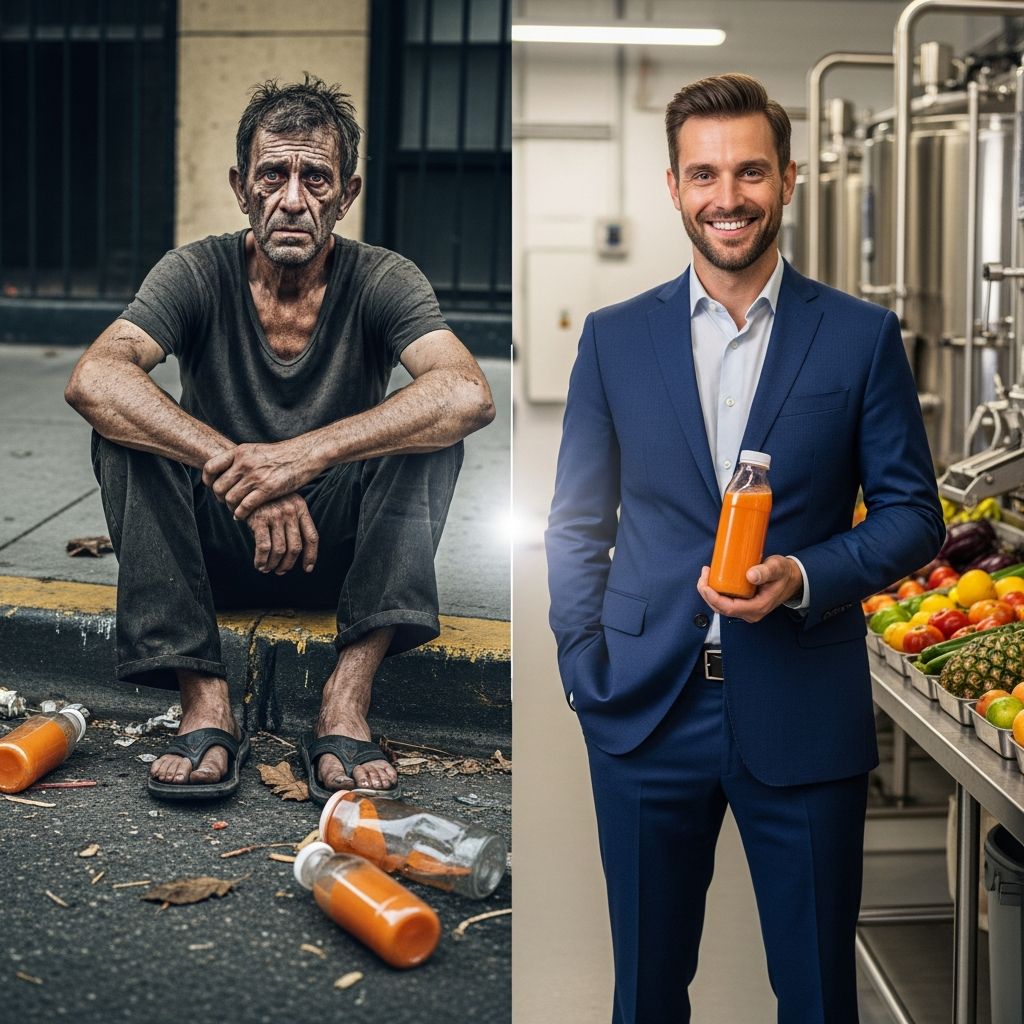 How a former homeless heroin addict built a $6 million juice empire and inspired thousands.