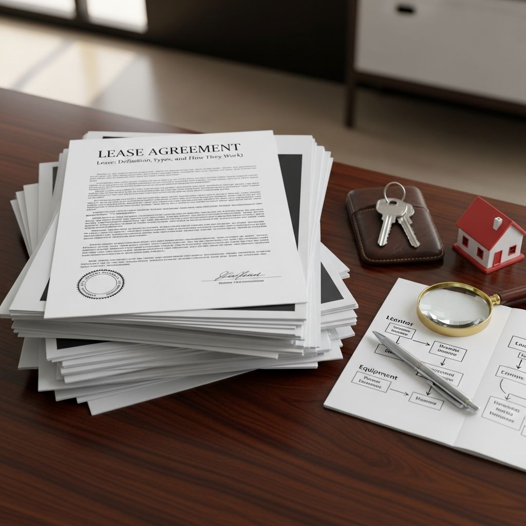 Complete guide to leases: Understanding rental agreements and lease accounting.