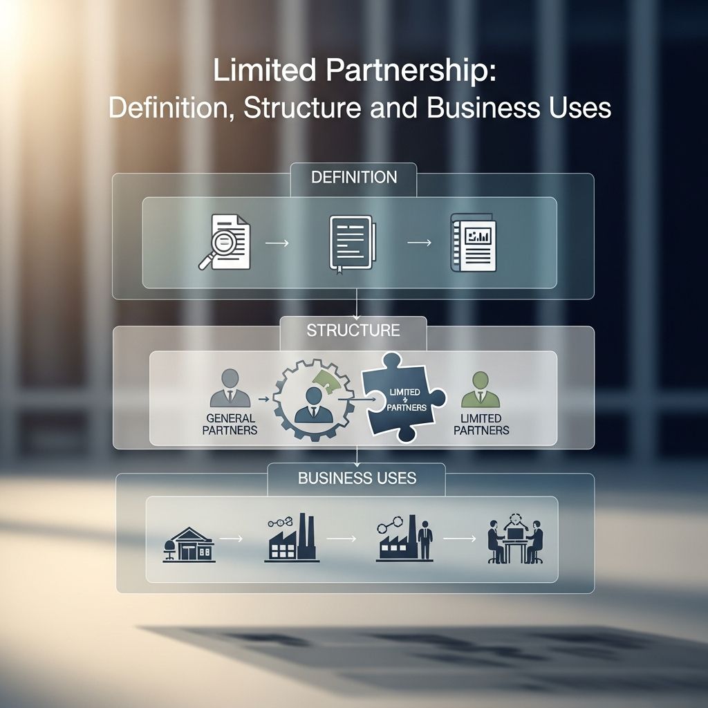 Understanding limited partnerships: structure, liability, taxation, and real-world applications.