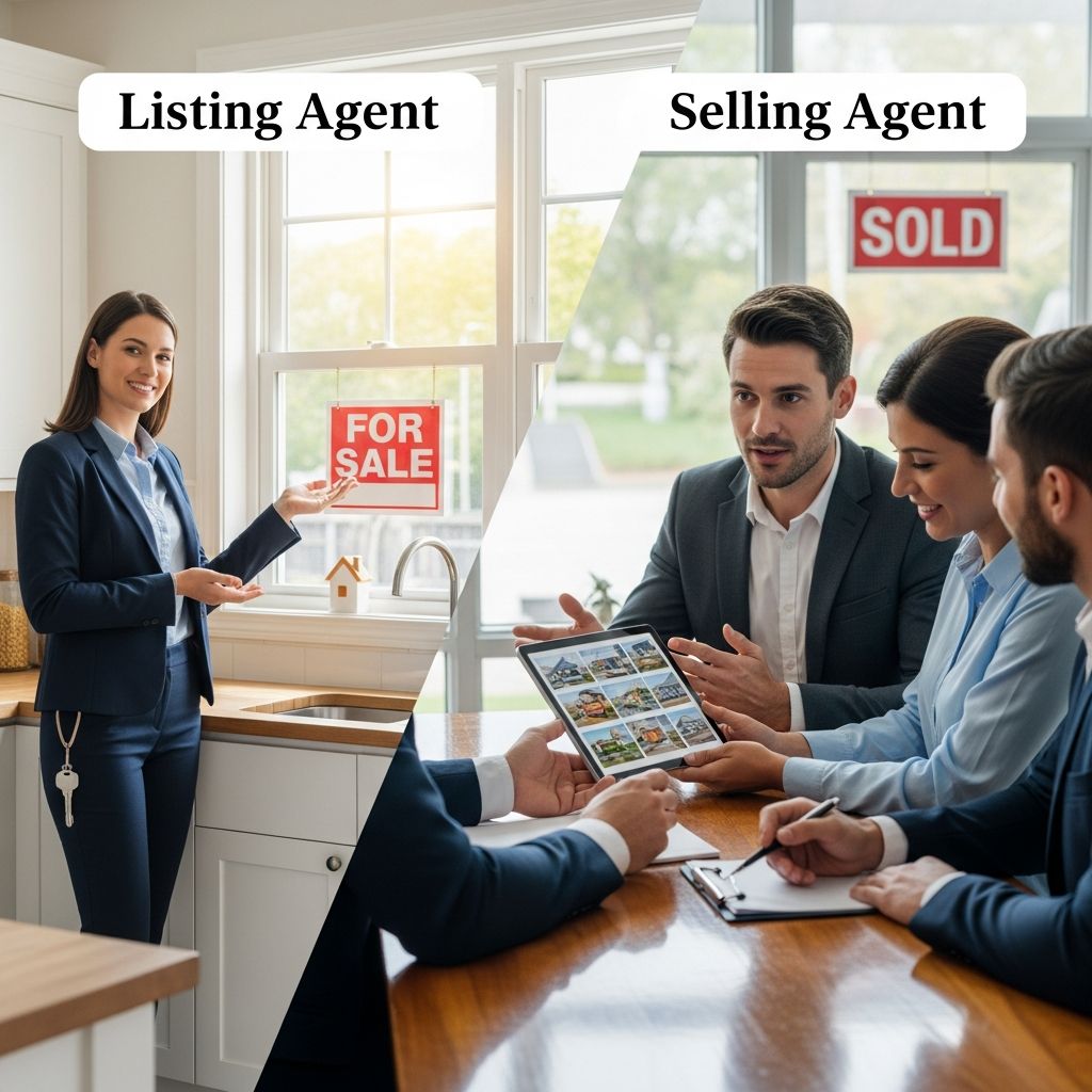 Understand the critical roles of listing and selling agents in real estate transactions.