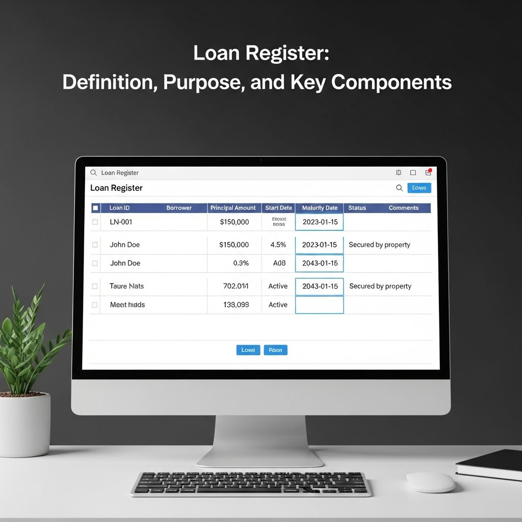 Complete guide to loan registers: Understanding documentation, tracking, and management in lending.