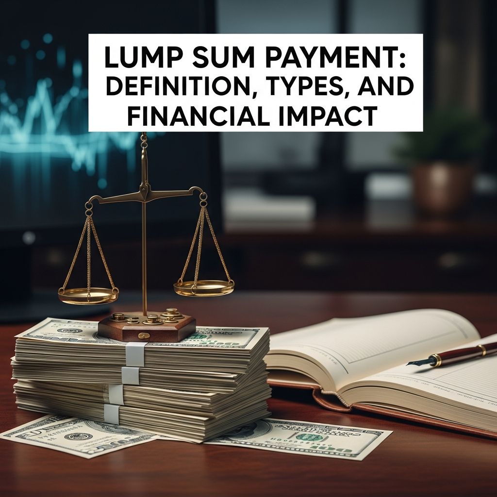 Comprehensive guide to lump sum payments: understand how they work and maximize financial benefits.