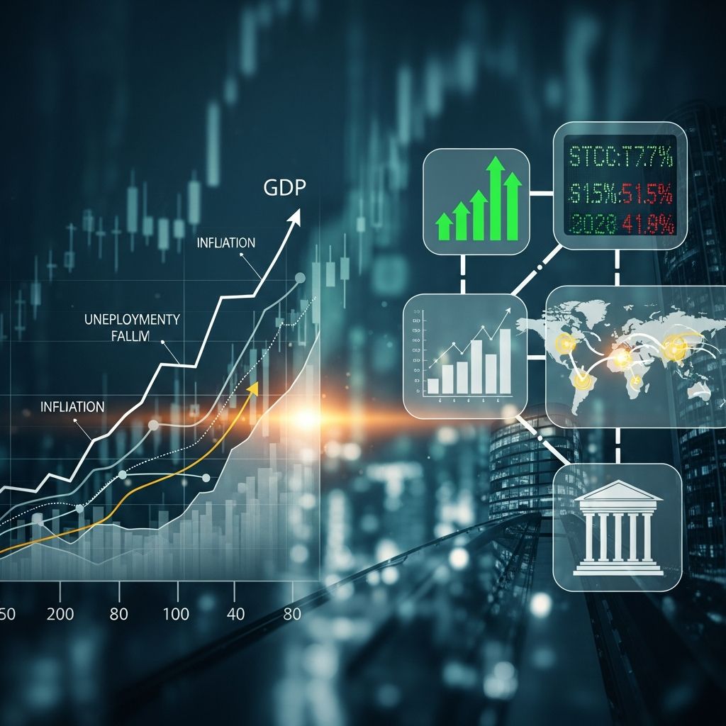Understanding macroeconomic factors that shape economic growth, employment, and inflation.