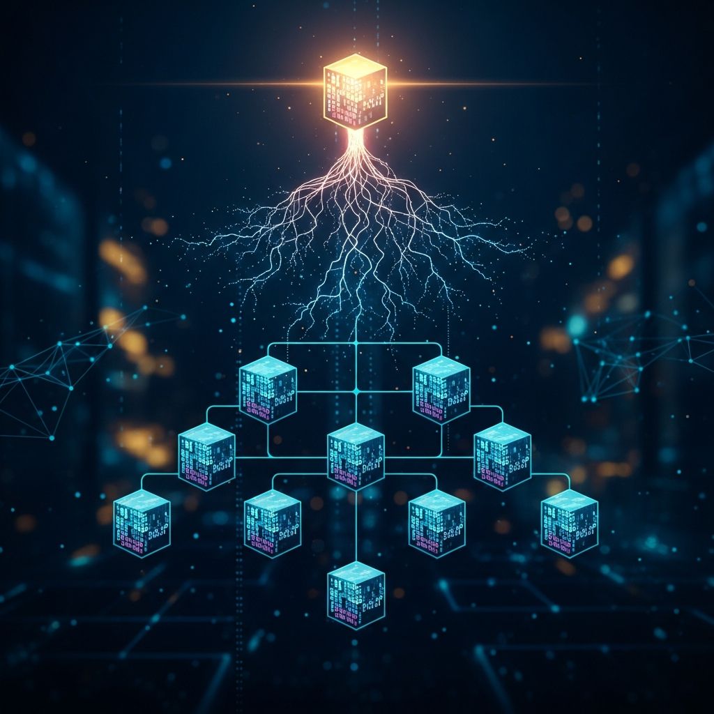 Understand how Merkle roots secure blockchain transactions and enable efficient verification.