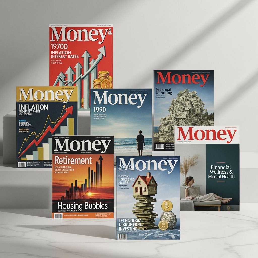 Explore decades of Money magazine's most important cover stories reflecting evolving financial challenges.
