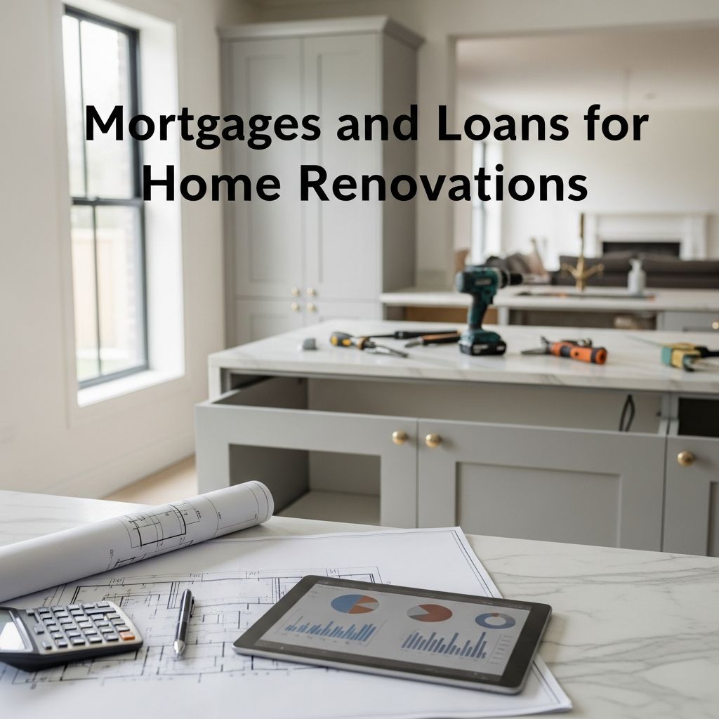 Explore renovation financing options: mortgages, home equity loans, and personal loans to fund your home improvements.