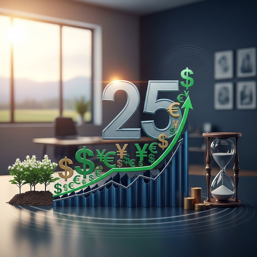 Master the 25x rule: A simple formula to calculate your retirement savings target.