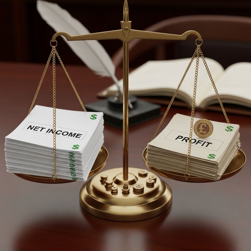 Understanding the differences between net income and profit in financial reporting.