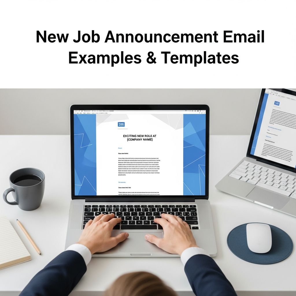 Master professional job announcement emails with proven templates and real-world examples.