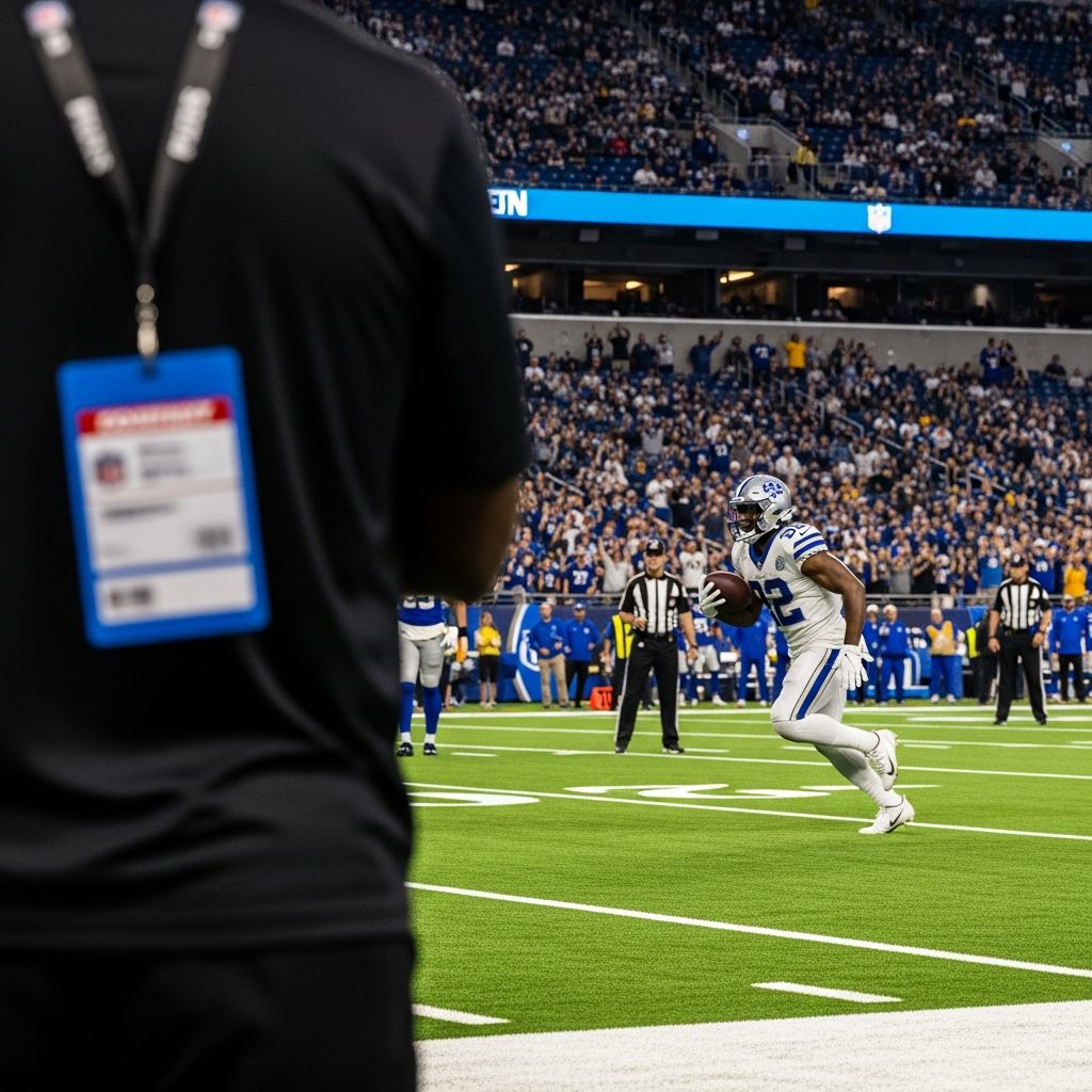 Complete guide to obtaining NFL sideline passes, costs, benefits, and what to expect on game day.