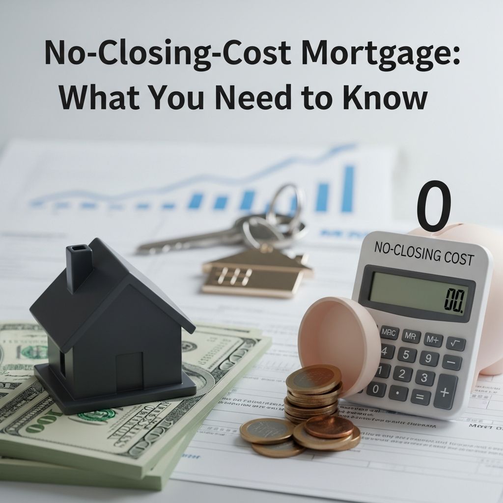 Understand how no-closing-cost mortgages work and whether they're right for your home purchase.