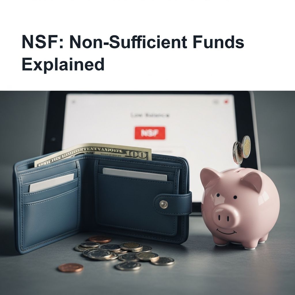 Understand NSF charges, fees, and how to avoid overdrafts on your bank account.