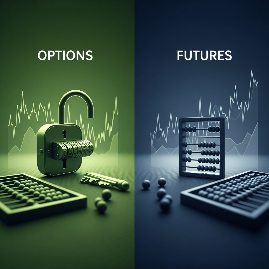 Understand the critical distinctions between options and futures trading strategies.
