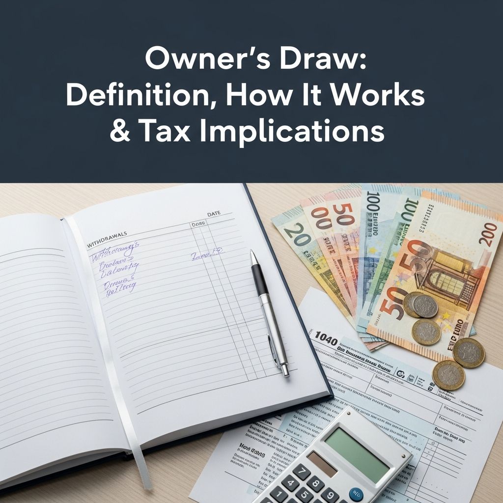 Complete guide to owner's draws: understand how business owners pay themselves and manage equity distributions.