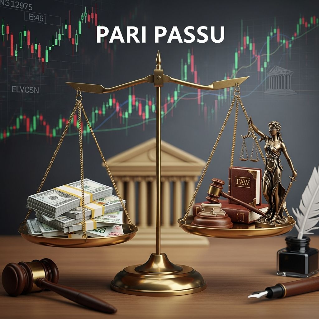 Understanding pari passu: Equal ranking and proportional distribution in lending, bankruptcy, and investments.
