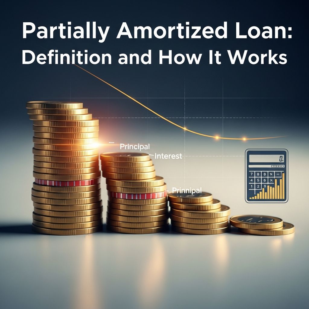 Understand partially amortized loans: lower payments now, balloon payment later.